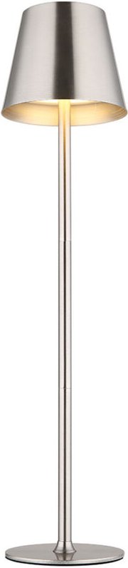 Außenlampe Tischlampe Tischleuchte Touchdimmer led Gartenlampe silber h 47 cm