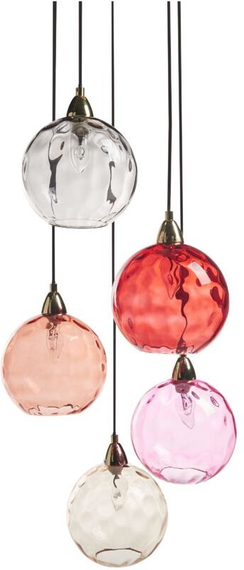 Hängeleuchte PABELLON Glas Rot