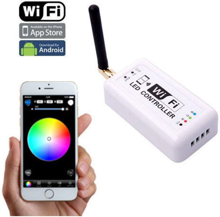 Rgbwificontrollermodulfürledstripsvonsmartphonetabletandroidios