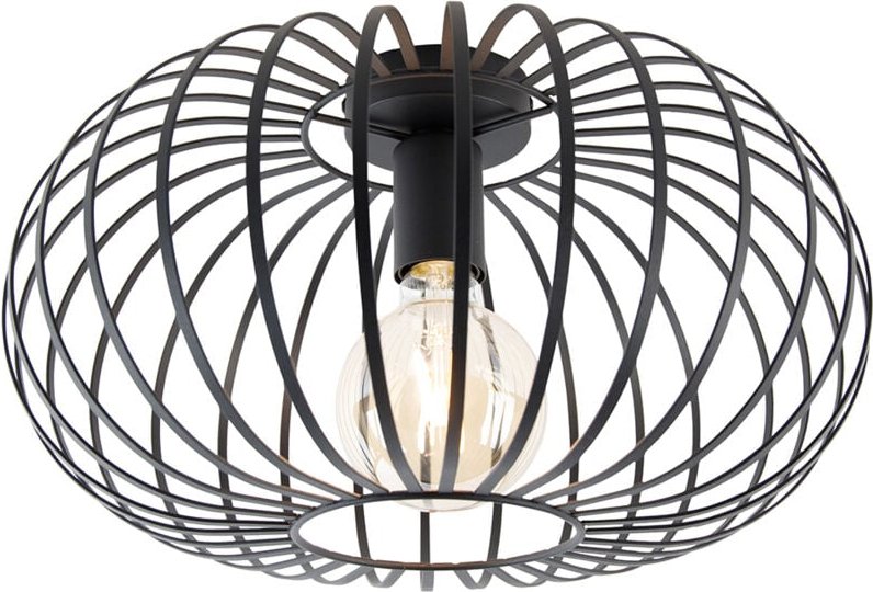 Smarte Deckenleuchte schwarz 39 cm inkl. Wifi G95 - Johanna