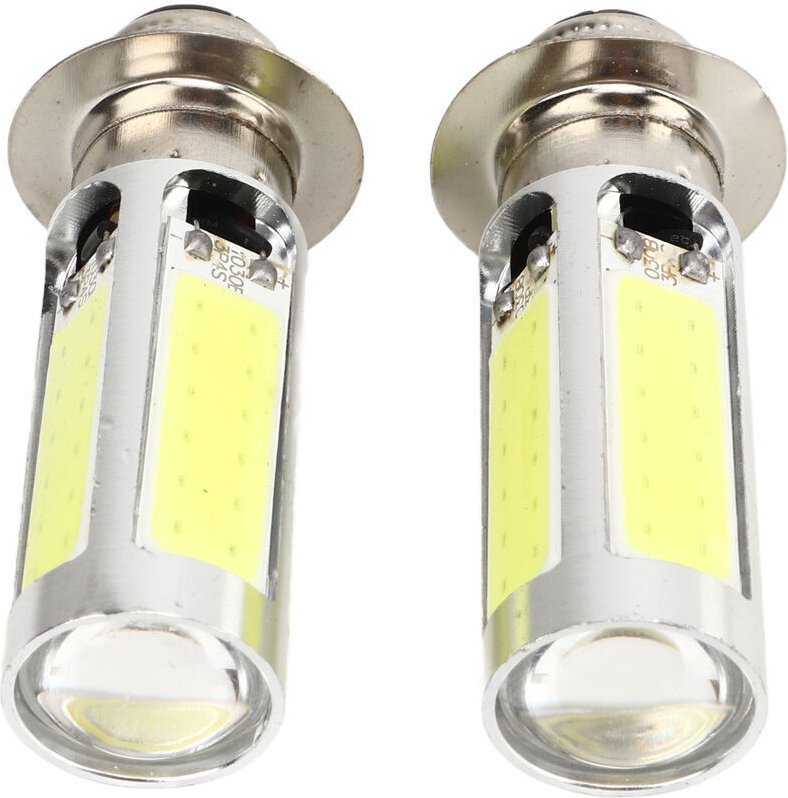 2x 6000K Weiß H6M COB LED Motorrad/ATV Nebelscheinwerfer Birne PX15d P15D251