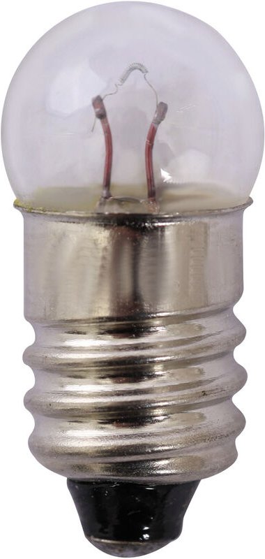 Quadrios - 23O184 Kugellampe, Fahrradlampe 1.5 v 0.45 w Sockel E10 Weiß 1 St.
