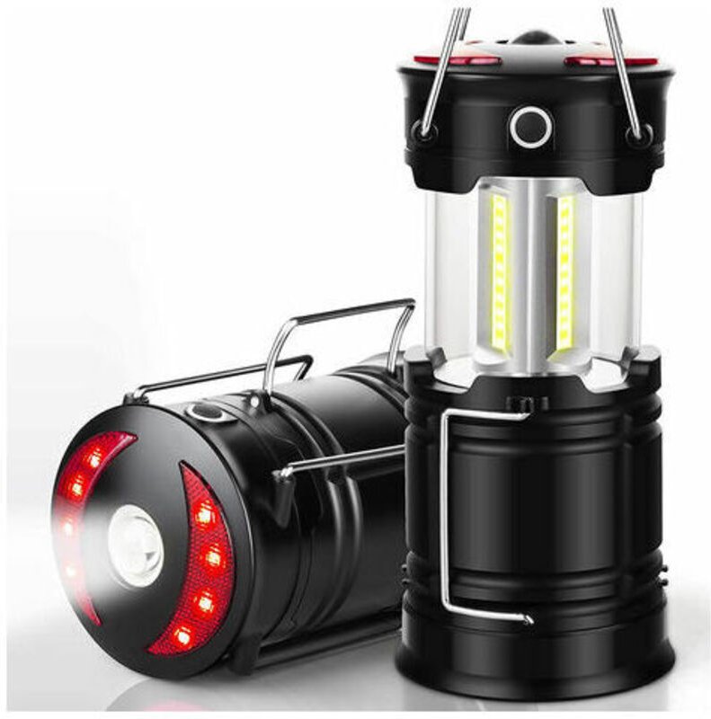 Campinglaterne, wiederaufladbare LED-Laternen, Sturmlampen mit Taschenlampe und Magnetfuß für Camping, Hurrikane, Wander...