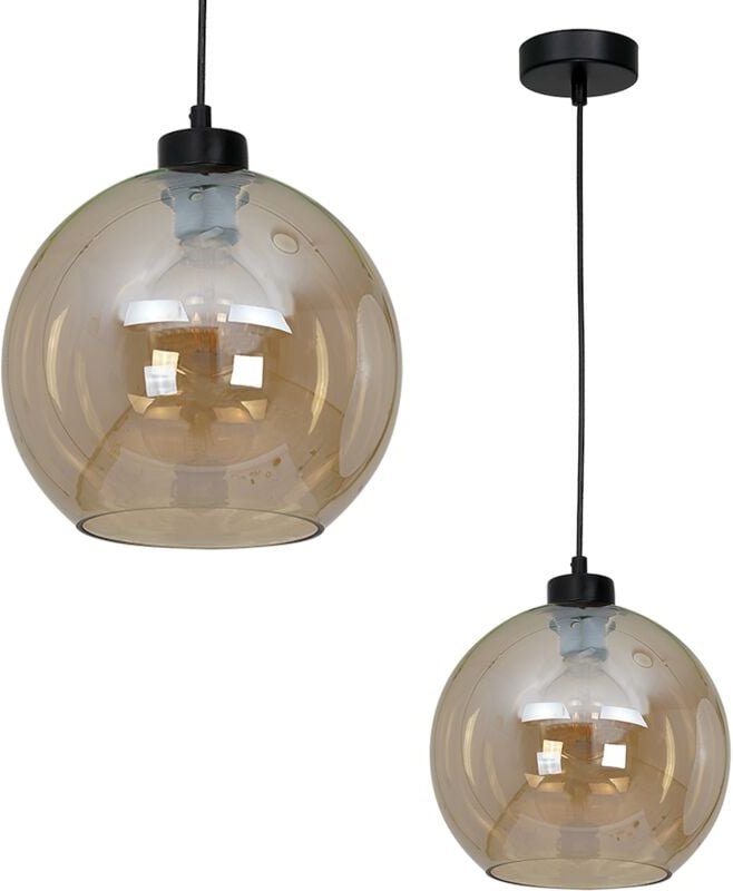 Hängelampe SOFIA AMBER 1xE27