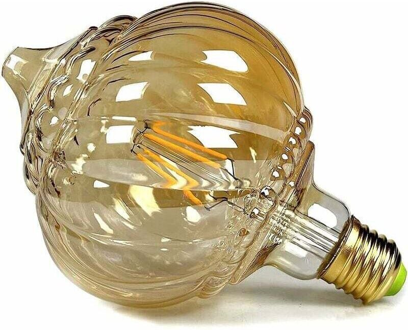 Lablanc - Vintage-LED-Glühbirnen, 4 w, warmweiß, 2700 Kelvin, große Kugel, Kristall-LED-Glühbirne, 220/240 v, Edison-Sch...