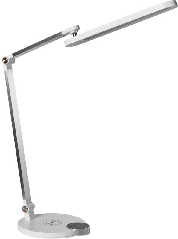 LED Schreibtischlampe CAROY mit kabellosem Ladegerät Weiß