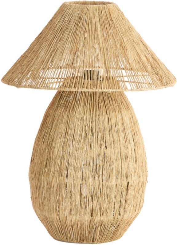 Thumbnail - Light & Living - tischlampe - Maruva - natürlich - textil - Ø