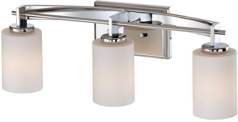 Taylor - 3 Licht über dem Spiegellicht - poliertes Chrom-Finish IP44, G9 - Elstead