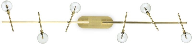 Maracas - 6 Licht Deckenleuchte Antik Messing - Ideal Lux