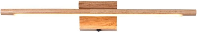 Badezimmerspiegelleuchte aus Holz mit Schalter, moderne LED-Wandleuchte für den Innenbereich, wasserdichte Lampe (IP44)