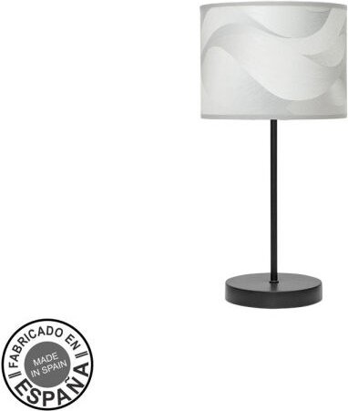 Fashion Tischlampe 1xe14 schwarz/grau Welle 42x17x17cm