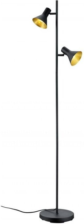 Moderne minimalistische Stehlampe 2 Strahler E14 Strahler Nina Black and Gold Trio Lighting