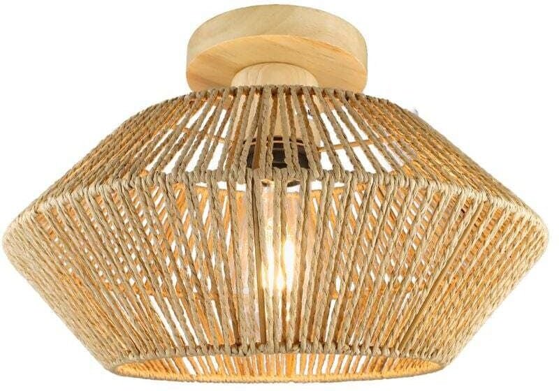 Halbversenkte LED-Deckenleuchte aus Rattan-Geflecht für Küche, Schlafzimmer, Teestube, Badezimmer - RAPANDA