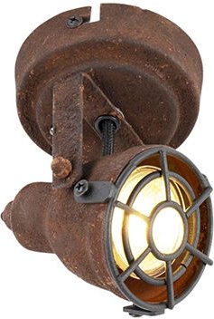 Industrieller Strahler Rostbraun drehbar und neigbar - Sorra