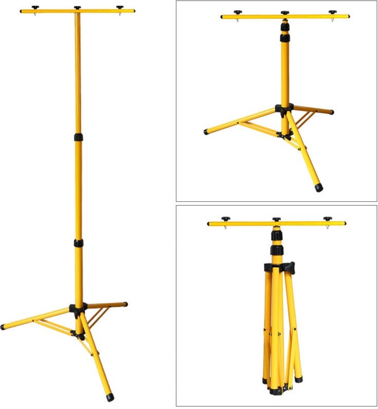 Thumbnail - Swanew Stativ für Baustrahler, Teleskop-Stativ, Stativ für led strahler, Flutlicht Stativ, Höhenverstellbar