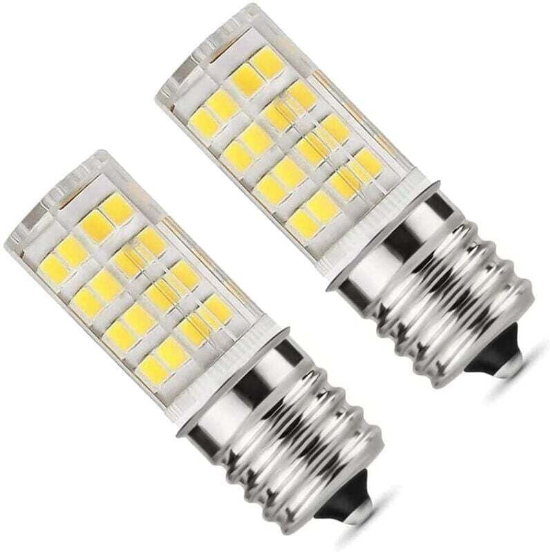 2er-Pack E17 4W dimmbare LED-Lampen für Mikrowellen, 6000K, entspricht 40W Halogen-Keramiklampe