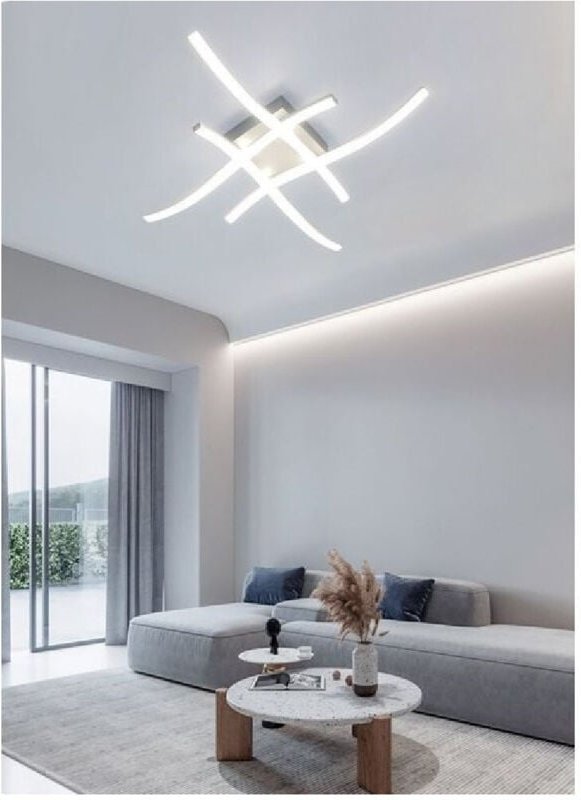 Trade Shop Traesio - Trade Shop - plafoniera modern led soffitto mit onda luce fred natural calda C05 -