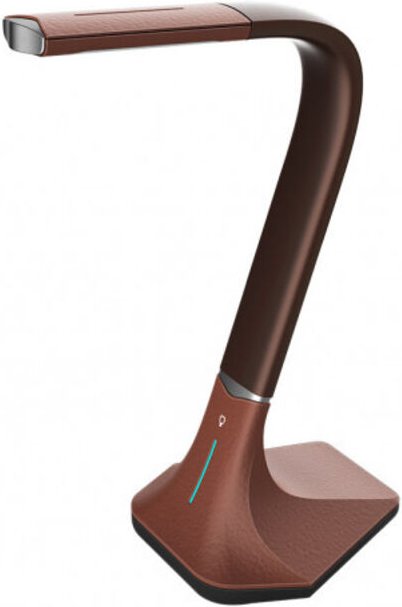 Andalusite tischlampe 7w 560lm 3500-6500k braun 41x16x30 cm 5 farben x 3 intensid. taktil
