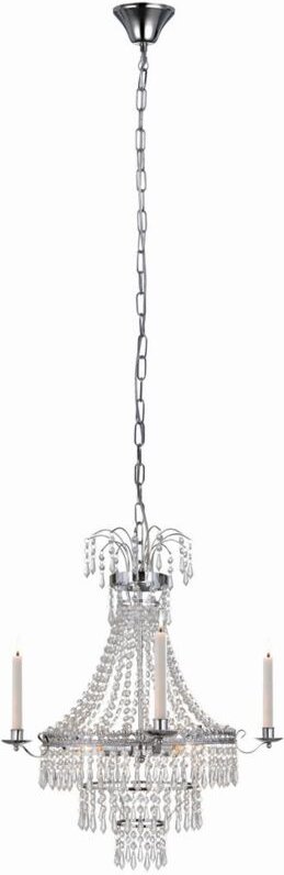 Marielund - 3 Light Crystal Kronleuchter Deckenleuchte Chrom, E14 - Markslojd
