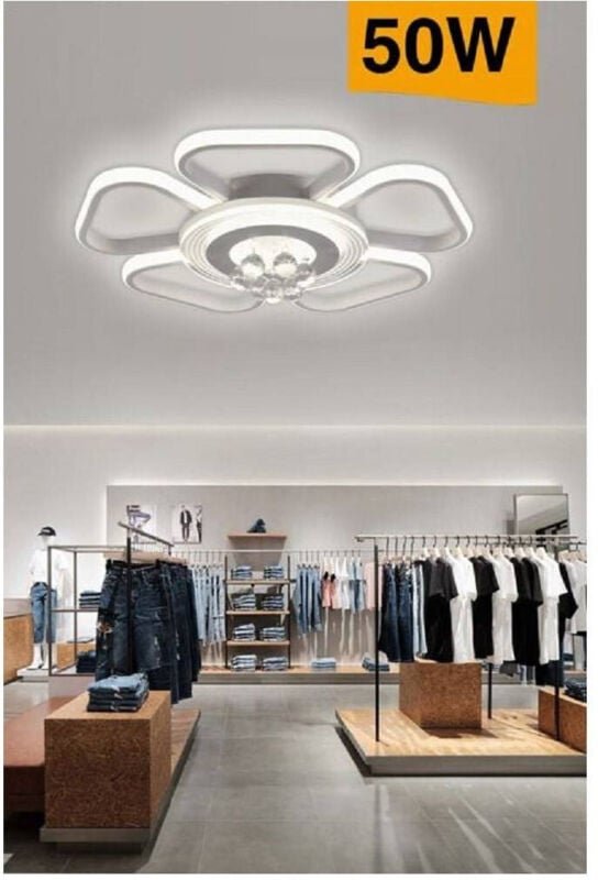 Trade Shop Traesio - Trade Shop - plafoniera led 50W forma fiore mit pendenten modern luce 6500K 3000K 4000K C42-B -