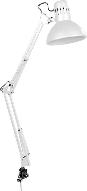Architekten-Flexo, weiß, Modell Melbourne, mit Befestigungsklemme, E27, 60W EDM 30080
