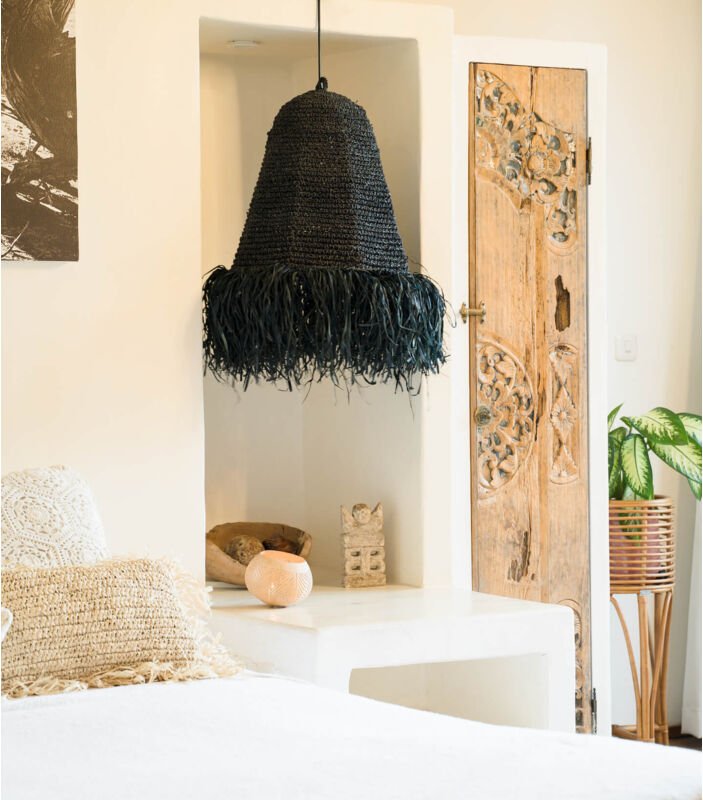 Rumbai Lampe Schwarz S