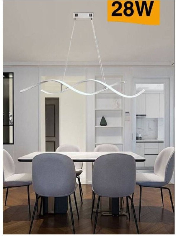 Trade Shop Traesio - Trade Shop - led-deckenleuchte twisted waves modern 28W licht 3000K 6500K 4000K B56B -