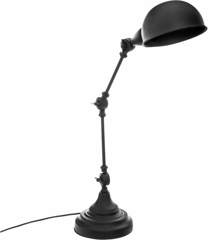 Schreibtischlampe basalt, Metall, 55 cm, schwarz