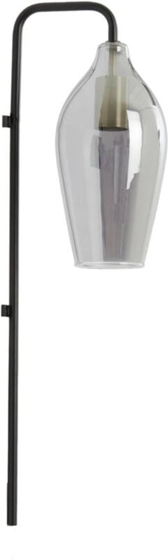 Wandleuchte - Lukaro - schwarz - glas - - Light&living