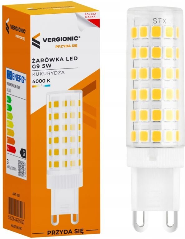 SMD LED-Lampe 5W G9 4000K VERGIONIC