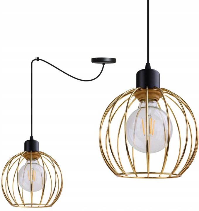 Deckenleuchte Kronleuchter Golden Spider Loft