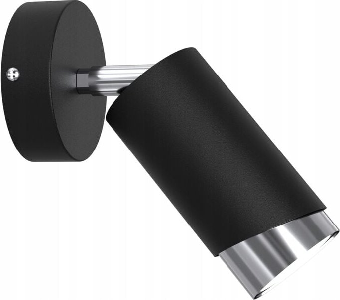 Gu10 verstellbare Spot-Wandleuchte, schwarz verchromt, abgeschrägt