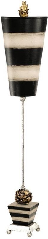 Elstead Peony - 1 Leuchttischlampe Schwarz, Taupe, E27