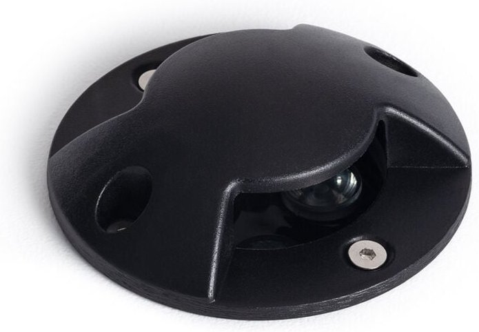 LED-Bodeneinbauleuchte Außen 3W Gimsha 2L Schwarz 3000K Warmweiß