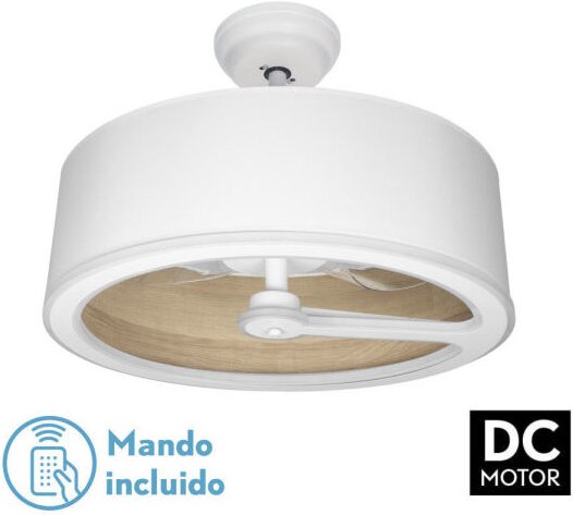 Thumbnail - Ventilator Dc Tatiana 110w Weiß/Mad.Clear 3 Flügel 62d 3000-4000-6000k 9350lm Fernbedienung, Speicher, Zeitschaltuhr - F...