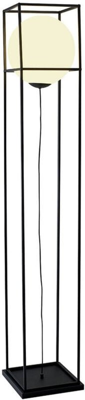 Inspired Mantra Desigual Große Stehlampe, 1 Licht E27, Mattschwarz