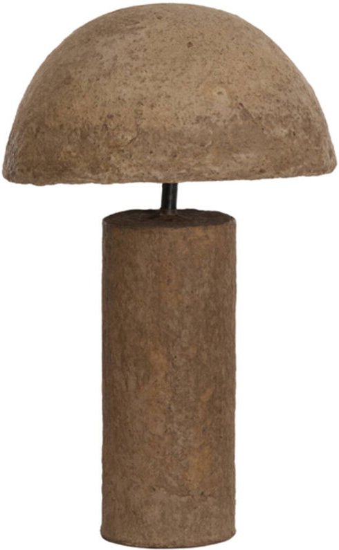 Tischlampe - Qazu - braun - papier - E27 - - Light&living