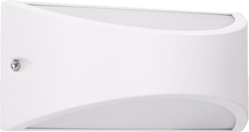 Kapa aplique empotrable de pared exterior con luz led blanco neutro 4000K en color blanco