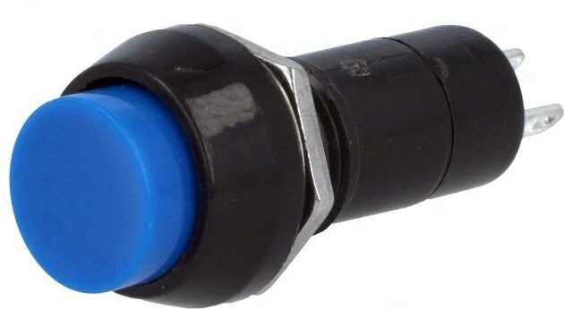 Taster Rundschalter na 12mm 2A blau