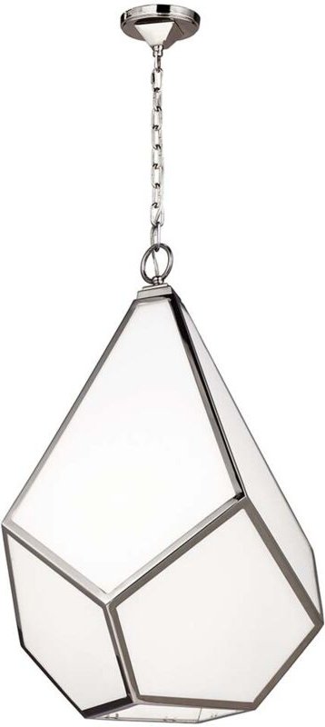 Elstead - Hängeleuchte Pendelleuchte Esszimmerlampe 4-Flammig nickel poliert E27 weiß