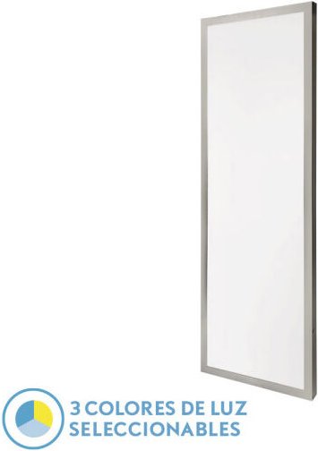 Fabrilamp - Flachbildschirm 72w 3000k-4000k-6500k 3,8x30x90 cm nickel 7200lm