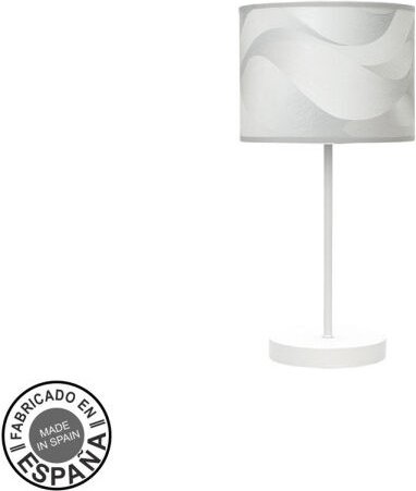 Fashion Tischlampe 1xe14 weiß/grau Welle 42x17x17cm