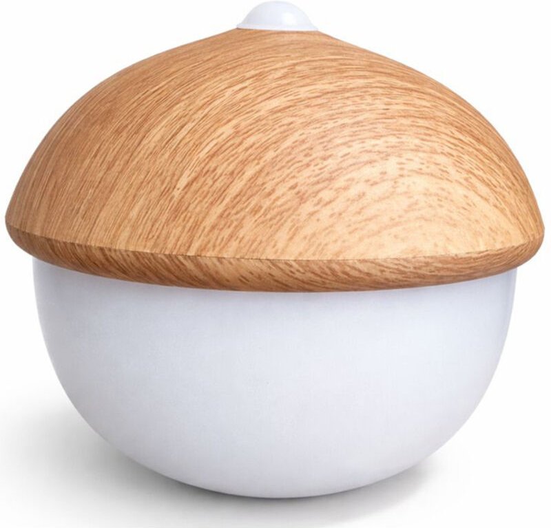 Tischlampe USB Wiederaufladbar LED mit Berührungssensor – Warmes Licht – Eichel Natural wood