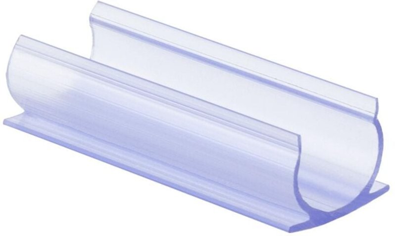 Thumbnail - Befestigungshalter aus PVC für LED Neon Flex Lichtschlauch Rund 360 Einfarbig Transparent