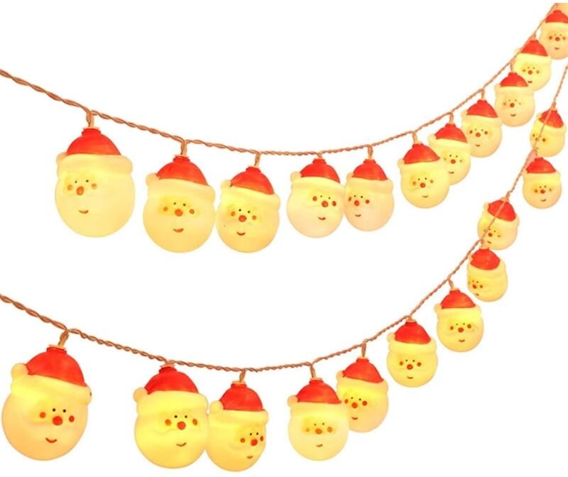 Halloween-Lichterkette für den Innenbereich, 3 m, 20 LEDs, Lichteffekt mit fliegenden Geistern, Timer, 2 Modi, batterieb...