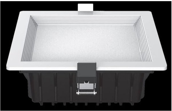 Thumbnail - Fabrilamp - Downlight led intego square 26w 1490lm 7x18x18 cm white 4000k Ausschnitt 15,5x15,5 cm