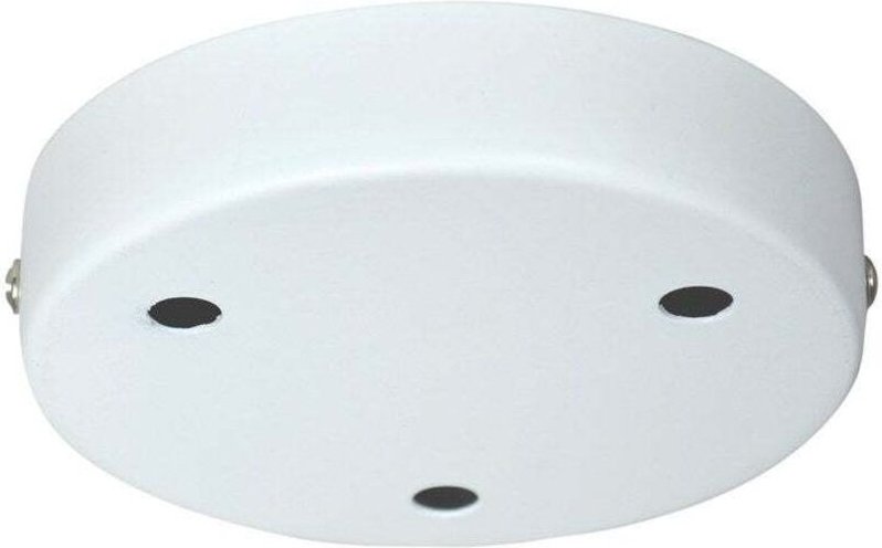 3-Kabel-Deckenbaldachin, TIBELEC, weiß, Durchmesser 12 cm TIBELEC