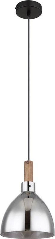 Globo - hängeleuchte - Mattea - schwarz - glas - Ø 20cm - LEDE27