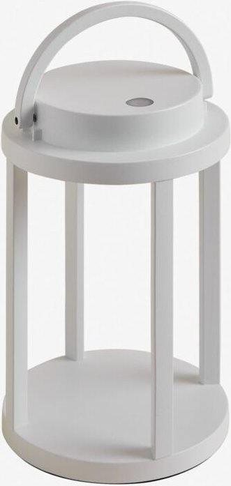 Sklum - Kabellose LED-Außentischlampe aus Stahl Arelvy Weiss