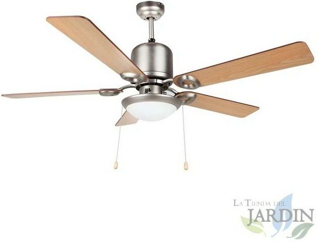 Thumbnail - Suinga - Orbegozo Deckenventilator mit 5 Wendeflügeln, 120 cm Durchmesser, leicht, Edelstahl.